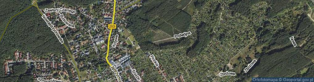 Zdjęcie satelitarne Podwójna ul.